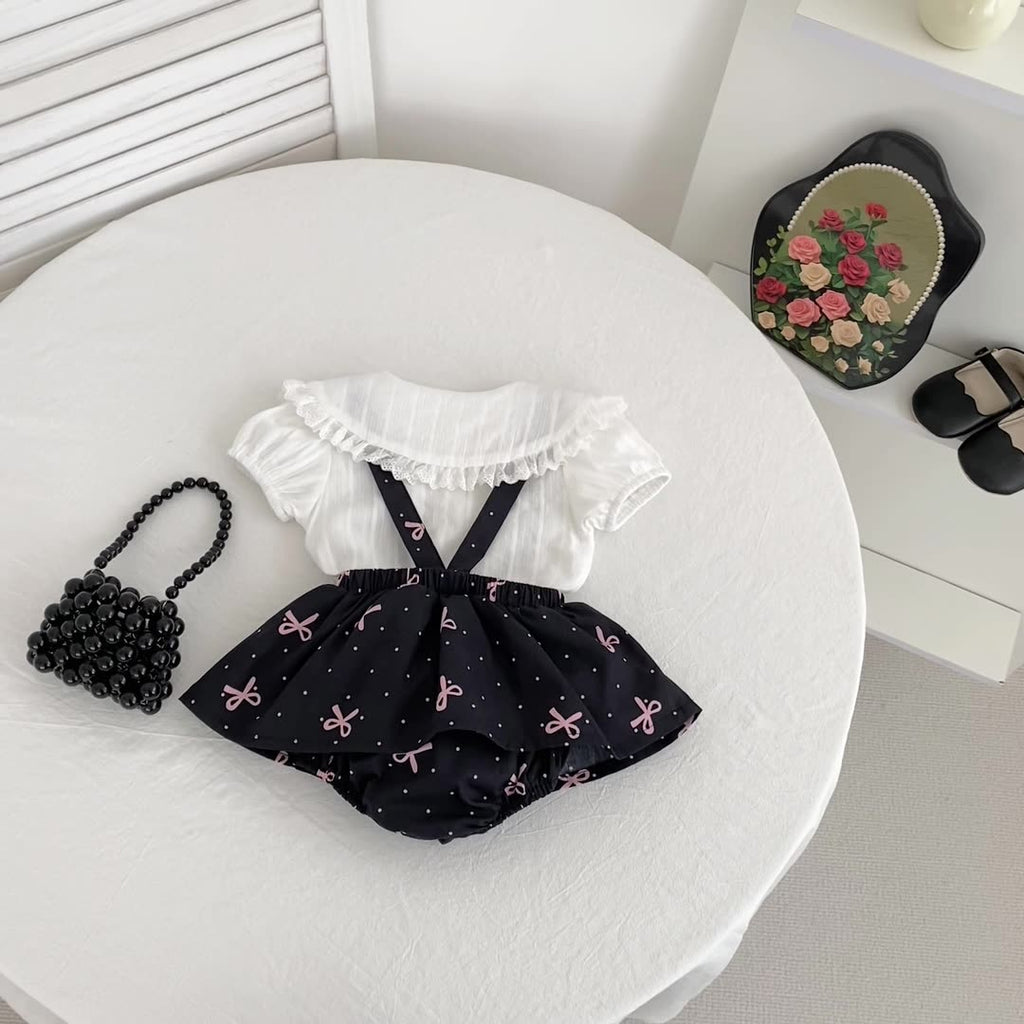 Summer Hot Selling Baby Kids Girls Sleeveless Dots Pattern Strap