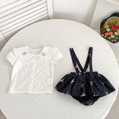 Summer Hot Selling Baby Kids Girls Sleeveless Dots Pattern Strap